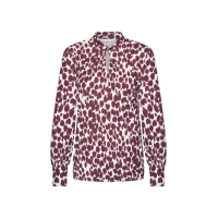 Helena Hart Top Justin Print Tabby Burgundy